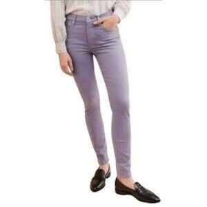 New EDWIN Womens (28) Gray/Lilac Silver Linings Pixie Mid Rise Skinny Jeans $148
